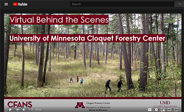 Screen capture of the CFC Virtual Behind the Scenes webinar recording